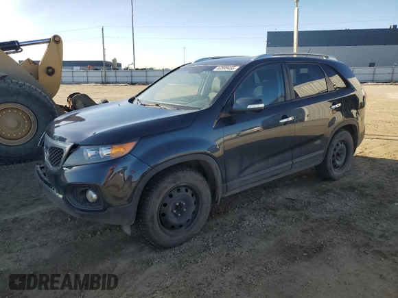 2013 Kia Sorento LX with VIN 5XYKT3A65DG365651, listed as a Copart auction lot 52599455 with 240,925 mi miles and Salvage Title. Bid and sale history available at carsss.com. Image 1.