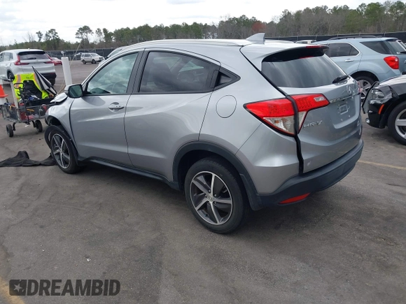 2021 Honda HR-V EX with VIN 3CZRU6H53MM717987, listed as a IAAI auction lot 41689340 with 26,723 mi miles. Bid and sale history available at carsss.com. Image 3.