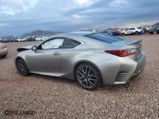 2015 Lexus RC 350 with VIN JTHHE5BC4F5007519, listed as a Copart auction lot 76806594 with 77,145 mi miles and Salvage Title. Bid and sale history available at carsss.com. Image 2.