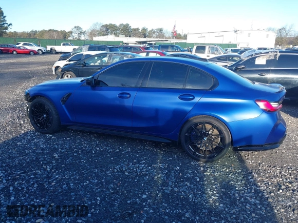 2025 BMW M3 Competition xDrive with VIN WBS33HJ05SFT74162, listed as a IAAI auction lot 41609207 with 2,912 mi miles and . Bid and sale history available at DreamBid. Image 14.