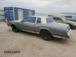 1986 Chevrolet Monte Carlo Sport с VIN 1G1GZ37Z7GR102095, выставлен на аукционе Copart как лот 77247544 с пробегом 87 728 миль миль и Чистый • Clean title. История ставок и продаж доступна на DreamBid. Изображение 2.