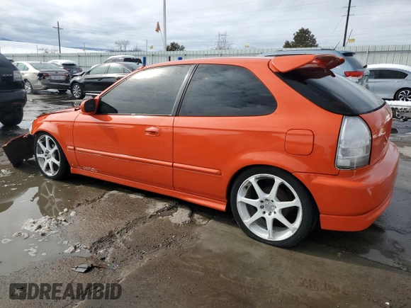 1996 Honda Civic CX with VIN 2HGEJ6329TH119752, listed as a Copart auction lot 45760035 with 191,895 mi miles and Salvage Title. Bid and sale history available at carsss.com. Image 2.