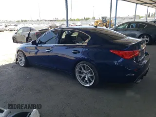 2017 Infiniti Q50 Sport with VIN JN1EV7AR6HM836688, listed as a Copart auction lot 63342845 with 105,377 mi miles and Salvage title. Bid and sale history available at DreamBid. Image 2.