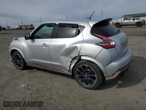 2015 Nissan Juke S with VIN JN8AF5MV4FT560735, listed as a Copart auction lot 49888235 with 112,175 mi miles and Salvage Title. Bid and sale history available at carsss.com. Image 2.
