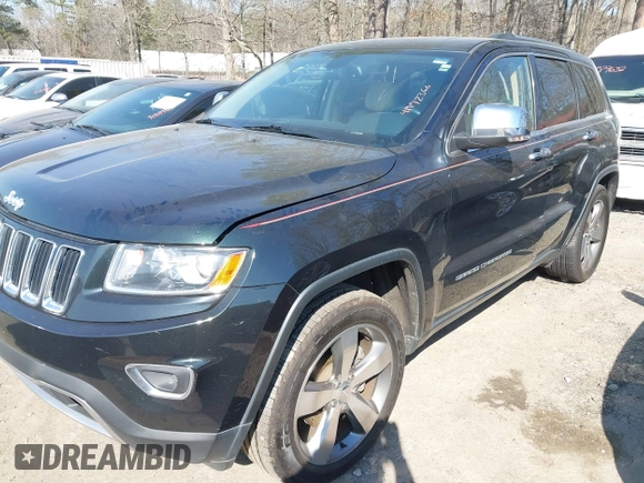 2014 Jeep Grand Cherokee Limited with VIN 1C4RJEBGXEC389361, listed as a IAAI auction lot 41772366 with 122,473 mi miles. Bid and sale history available at carsss.com. Image 2.