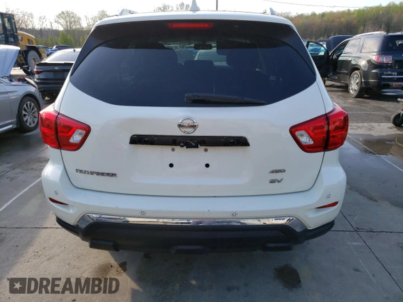 2019 Nissan Pathfinder S with VIN 5N1DR2MM6KC581307, listed as a Copart auction lot 52514935 with 157,875 mi miles and Clean title. Bid and sale history available at DreamBid. Image 6.