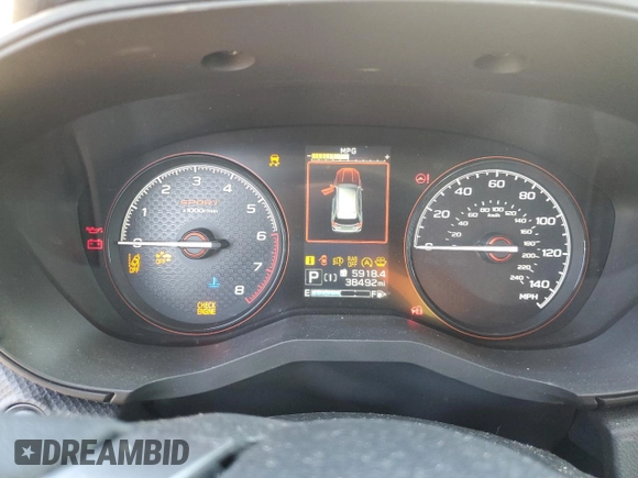 2021 Subaru Forester Special Sports with VIN JF2SKARC5MH511122, listed as a Copart auction lot 59970395 with 38,492 mi miles and Salvage title. Bid and sale history available at DreamBid. Image 9.