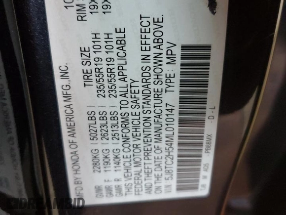2021 Acura RDX w/Technology Package with VIN 5J8TC2H54ML010147, listed as a Copart auction lot 49976054 with 0 mi miles and Salvage Title. Bid and sale history available at carsss.com. Image 15.