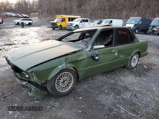 1987 BMW 3 Series 325i with VIN WBAAD2303H2446334, listed as a Copart auction lot 80395713 with 217,676 mi miles and Salvage Title. Bid and sale history available at carsss.com. Image 1.