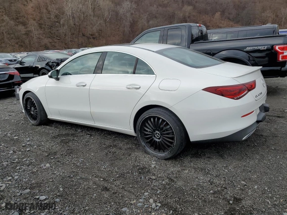 2022 Mercedes-Benz CLA with VIN W1K5J4GB9NN312660, listed as a Copart auction lot 82545984 with 0 mi miles and Salvage Title. Bid and sale history available at carsss.com. Image 2.