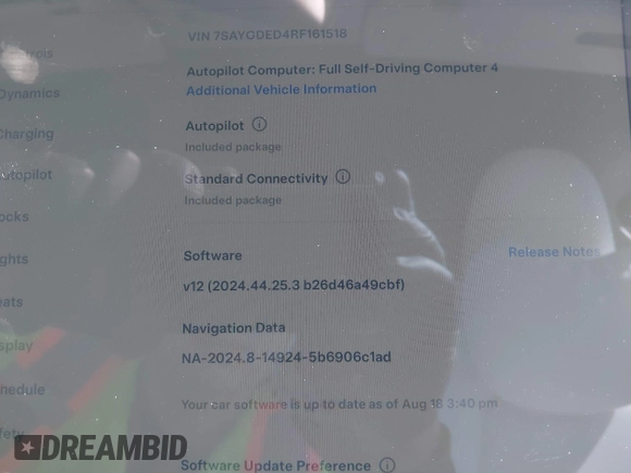 2024 Tesla Model Y z VIN 7SAYGDED4RF161518, wystawiony jako IAAI lot #41682252 z przebiegiem 6 844 mil mil oraz . Historia ofert i sprzedaży dostępna na DreamBid. Obrazek 19.