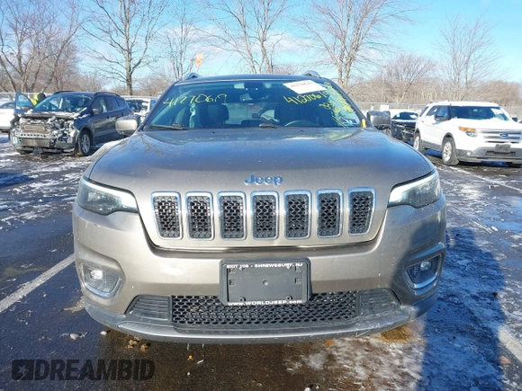 2019 Jeep Cherokee Limited with VIN 1C4PJMDX5KD441256, listed as a IAAI auction lot 41270619 with 83,309 mi miles and . Bid and sale history available at DreamBid. Image 12.