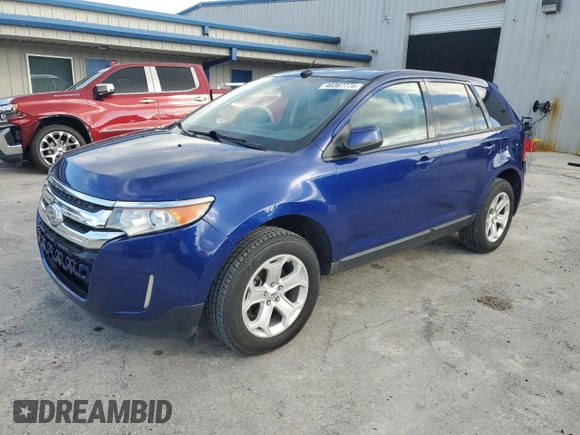 2014 Ford Edge SEL with VIN 2FMDK3JC5EBA91581, listed as a Copart auction lot 46367775 with 155,734 mi miles and Salvage Title. Bid and sale history available at carsss.com. Image 1.