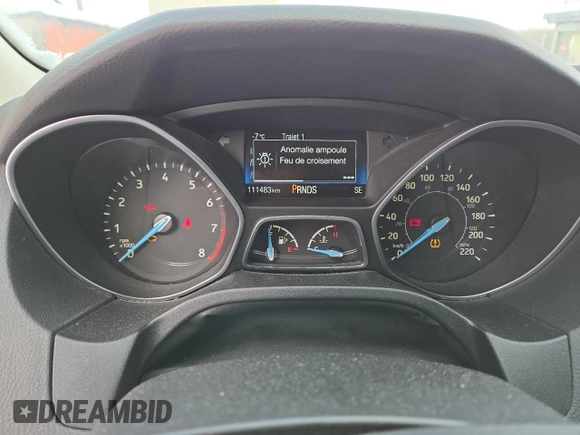 2015 Ford Focus SE with VIN 1FADP3K24FL376887, listed as a Copart auction lot 43715265 with 111,483 mi miles and Salvage Title. Bid and sale history available at carsss.com. Image 9.