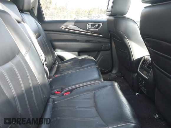 2013 Infiniti JX35 with VIN 5N1AL0MN8DC300855, listed as a IAAI auction lot 41599520 with 151,756 mi miles. Bid and sale history available at carsss.com. Image 8.