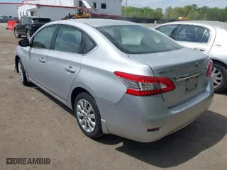 2014 Nissan Sentra SV with VIN 3N1AB7AP9EY212995, listed as a IAAI auction lot 42087523 with 141,811 mi miles. Bid and sale history available at carsss.com. Image 3.