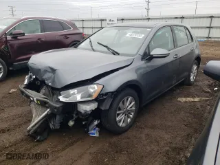 2016 Volkswagen Golf TSI SE with VIN 3VW217AU6GM052804, listed as a Copart auction lot 45570153 with 65,024 mi miles. Bid and sale history available at carsss.com. Image 1.