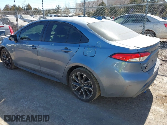 2021 Toyota Corolla SE with VIN JTDS4MCE4MJ060004, listed as a IAAI auction lot 41678974 with 49,424 mi miles and . Bid and sale history available at DreamBid. Image 3.