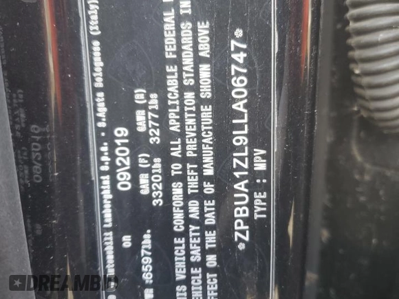 2020 Lamborghini Urus z VIN ZPBUA1ZL9LLA06747, wystawiony jako Copart lot #80846244 z przebiegiem 5135 mil mil oraz Szkody całkowita. Historia ofert i sprzedaży dostępna na DreamBid. Obrazek 13.