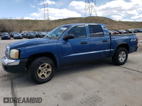 2005 Dodge Dakota SLT with VIN 1D7HW48N15S306375, listed as a Copart auction lot 52235115 with 171,047 mi miles and Clean Title. Bid and sale history available at carsss.com. Image 1.