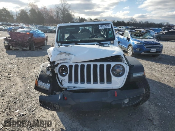 2021 Jeep Wrangler Unlimited Rubicon with VIN 1C4HJXFN6MW685250, listed as a Copart auction lot 48912085 with 48,049 mi miles and Salvage Title. Bid and sale history available at DreamBid. Image 5.
