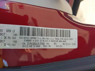 2018 Dodge Grand Caravan SE Plus with VIN 2C4RDGBG6JR137482, listed as a IAAI auction lot 41176029 with 47,651 mi miles. Bid and sale history available at carsss.com. Image 9.