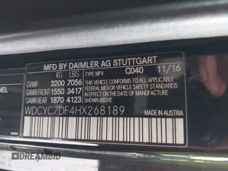 2017 Mercedes-Benz G-Class AMG G 63 with VIN WDCYC7DF4HX268189, listed as a IAAI auction lot 41467278 with 43,533 mi miles. Bid and sale history available at carsss.com. Image 9.