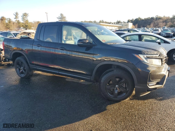 2023 Honda Ridgeline Black Edition with VIN 5FPYK3F86PB008571, listed as a Copart auction lot 85093194 with 11,280 mi miles and Salvage Title. Bid and sale history available at carsss.com. Image 4.