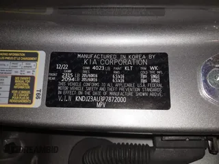 2023 Kia Soul LX with VIN KNDJ23AU3P7872000, listed as a IAAI auction lot 41065618 with 11,861 mi miles and . Bid and sale history available at DreamBid. Image 9.