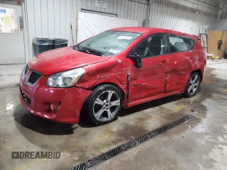 2009 Pontiac Vibe GT with VIN 5Y2SR670X9Z460198, listed as a Copart auction lot 44026305 with 180,918 mi miles and Salvage Title. Bid and sale history available at carsss.com. Image 1.