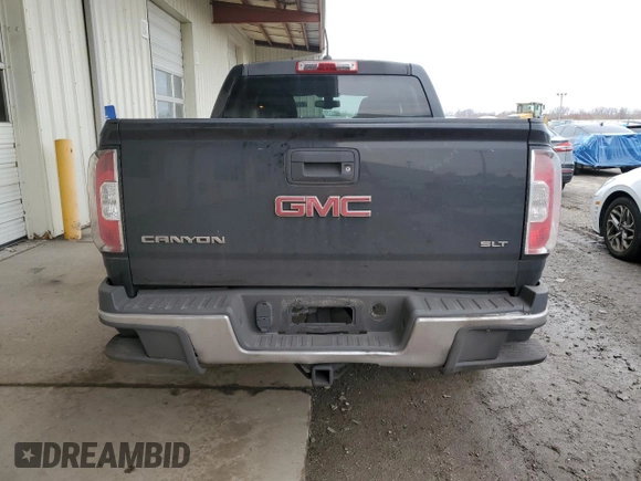 2015 GMC Canyon 4WD SLT with VIN 1GTG6CE36F1232218, listed as a Copart auction lot 84391564 with 103,964 mi miles and Clean Title. Bid and sale history available at carsss.com. Image 6.
