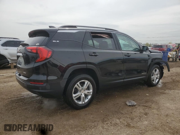 2020 GMC Terrain SLE with VIN 3GKALTEV9LL339448, listed as a Copart auction lot 55517915 with 33,250 mi miles and Salvage title. Bid and sale history available at DreamBid. Image 3.