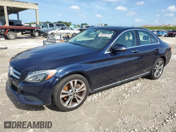 2017 Mercedes-Benz C 300 with VIN 55SWF4KBXHU220949, listed as a Copart auction lot 56018725 with 117,826 mi miles and Clean title. Bid and sale history available at DreamBid. Image 1.