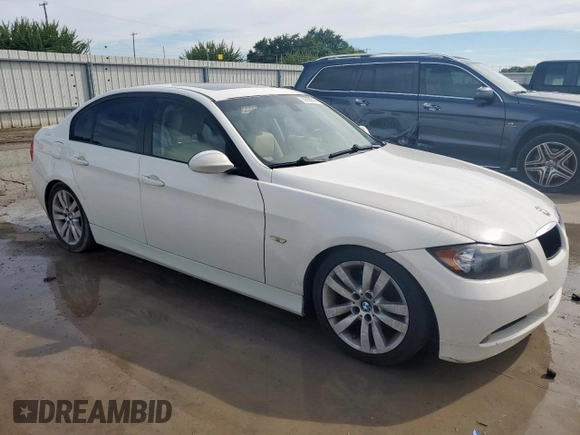 2008 BMW 3 Series 328i with VIN WBAVA37538NL46299, listed as a Copart auction lot 60355545 with 144,821 mi miles and Salvage title. Bid and sale history available at DreamBid. Image 4.
