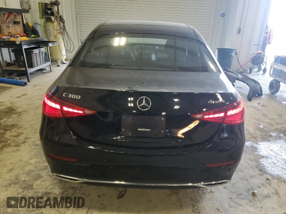 2022 Mercedes-Benz C 300 with VIN W1KAF4HB2NR042016, listed as a Copart auction lot 42020785 with 24,522 mi miles and Salvage Title. Bid and sale history available at DreamBid. Image 6.