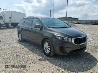 2017 Kia Sedona LX with VIN KNDMB5C17H6333432, listed as a Copart auction lot 67005714 with 91,393 mi miles and Salvage Title. Bid and sale history available at carsss.com. Image 12.