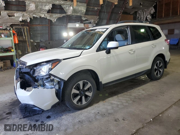 2018 Subaru Forester Premium with VIN JF2SJAGC2JH527036, listed as a Copart auction lot 54867905 with 115,591 mi miles and Salvage Title. Bid and sale history available at carsss.com. Image 1.