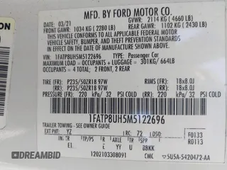2021 Ford Mustang EcoBoost with VIN 1FATP8UH5M5122696, listed as a IAAI auction lot 40939435 with 65,644 mi miles. Bid and sale history available at carsss.com. Image 9.
