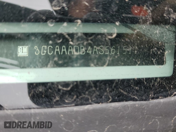 2010 Chevrolet HHR LS with VIN 3GCAAADB4AS561511, listed as a Copart auction lot 52182815 with 185,842 mi miles and Salvage title. Bid and sale history available at DreamBid. Image 14.