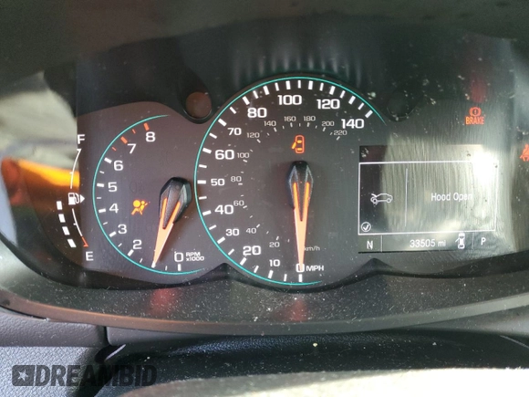 2020 Chevrolet Trax LS with VIN 3GNCJNSBXLL238345, listed as a Copart auction lot 81123504 with 33,505 mi miles and Salvage Title. Bid and sale history available at carsss.com. Image 9.