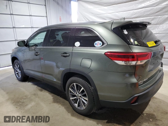 2019 Toyota Highlander SE with VIN 5TDJZRFH6KS937687, listed as a Copart auction lot 51037325 with 50,113 mi miles and Salvage title. Bid and sale history available at DreamBid. Image 2.