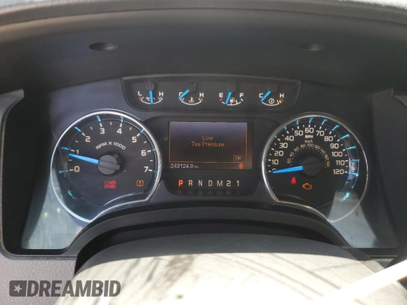 2013 Ford F-150 XL with VIN 1FTFW1EF8DFA22715, listed as a Copart auction lot 57919985 with 243,124 mi miles and Salvage title. Bid and sale history available at DreamBid. Image 9.