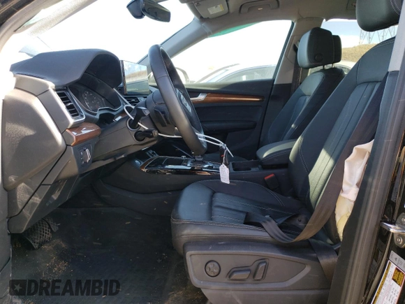 2023 Audi Q5 S line Premium with VIN WA1GAAFY8P2072667, listed as a Copart auction lot 44148885 with 9,422 mi miles and Salvage Title. Bid and sale history available at carsss.com. Image 7.