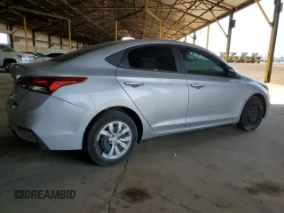 2022 Hyundai Accent SE with VIN 3KPC24A64NE173729, listed as a Copart auction lot 60678615 with 48,990 mi miles and Salvage title. Bid and sale history available at DreamBid. Image 3.