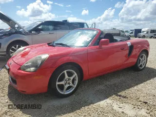 2001 Toyota MR2 with VIN JTDFR320910023955, listed as a Copart auction lot 73781064 with 84,932 mi miles and Salvage Title. Bid and sale history available at DreamBid. Image 1.