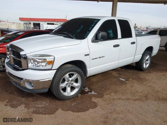 2007 Dodge Ram 1500 SLT with VIN 1D7HA18237S201214, listed as a IAAI auction lot 41584570 with NaN miles. Bid and sale history available at carsss.com. Image 2.