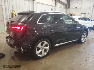 2021 Audi Q5 Premium Plus with VIN WA1BAAFY9M2070755, listed as a Copart auction lot 53470855 with 99,804 mi miles and Salvage Title. Bid and sale history available at carsss.com. Image 3.