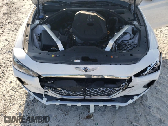 2019 Genesis G70 2.0T Advanced with VIN KMTG34LA0KU012485, listed as a Copart auction lot 66610994 with 73,941 mi miles and Salvage Title. Bid and sale history available at carsss.com. Image 13.