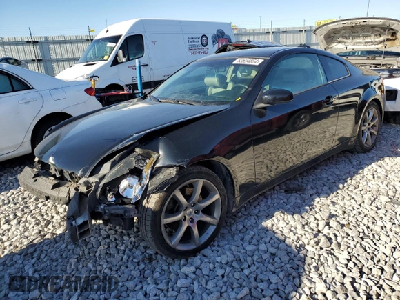 2005 Infiniti G35 Coupe with VIN JNKCV54E25M415286, listed as a Copart auction lot 82694864 with 0 mi miles and Salvage Title. Bid and sale history available at carsss.com. Image 1.