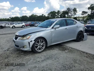 2006 Lexus IS 250 with VIN JTHBK262662011572, listed as a Copart auction lot 59816475 with 266,577 mi miles and Salvage title. Bid and sale history available at DreamBid. Image 1.